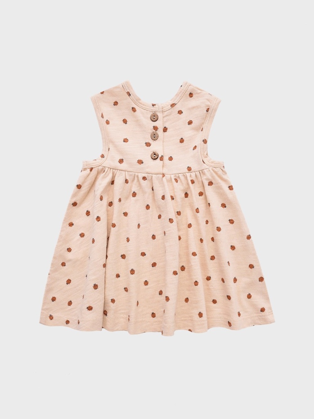 Rylee & Cru Girls Cream Polka Dot Sleeveless Cotton Dress - Picture 3 of 7